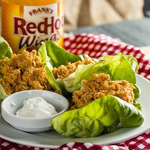 PSMF Buffalo Chicken Wraps